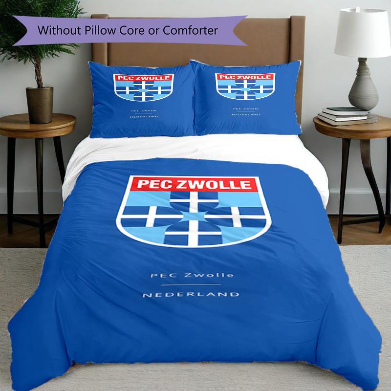 3pcs Duvet Cover Set (1*Duvet Cover + 2*Pillowcase, Without Core), PEC Zwolle Print Bedding Set, Bedroom Decor, All‑Season, Birthday Gift