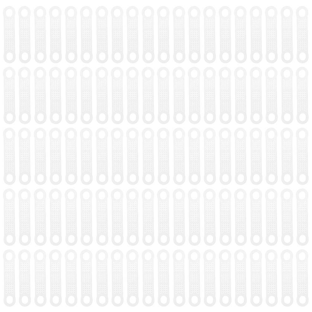 100Pcs Easy to Use Adhesive Clothes Hanger Strips Non-Slip Clothes Hanging Accessories Hangers