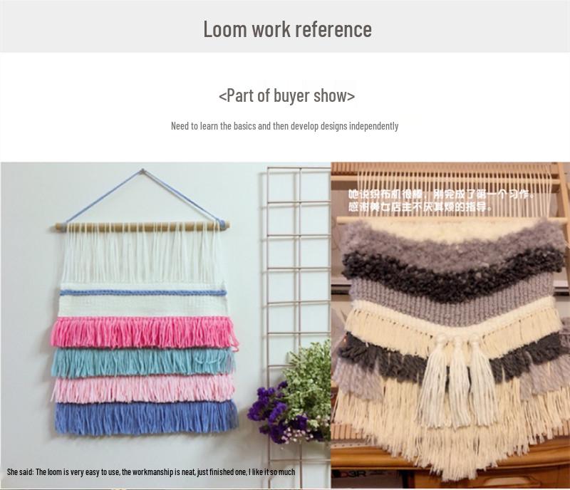 Loom DIY Weaving Kit for Kids & Adults - Handmade Wooden Craft for Students