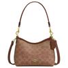 Laurel 19 Small Shoulder Bag Signature Canvas Women Mini Hobo Handbag Two Detachable Straps Shoulder Crossbody Casual Gift CBH15-IMXHE