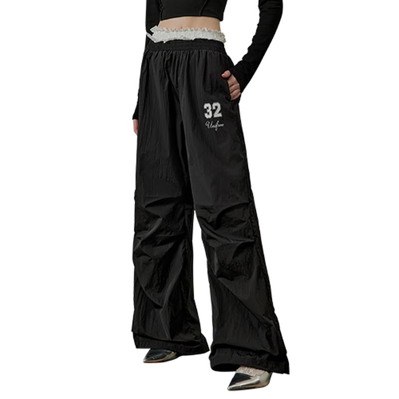 unifree Lace Patchwork Quick-Dry Cargo Pants