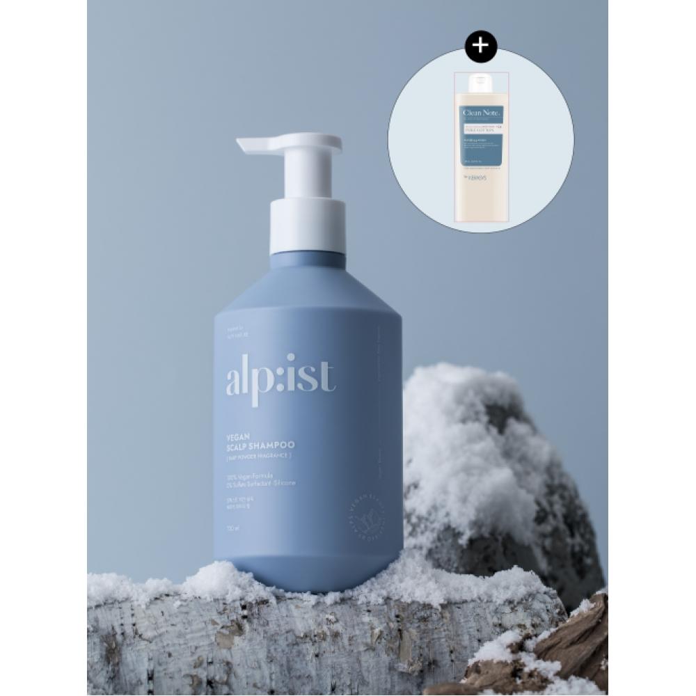 Free Alpist Vegan Shampoo Baby Powder 730ml + Clean Note Body Wash 180ml NONE