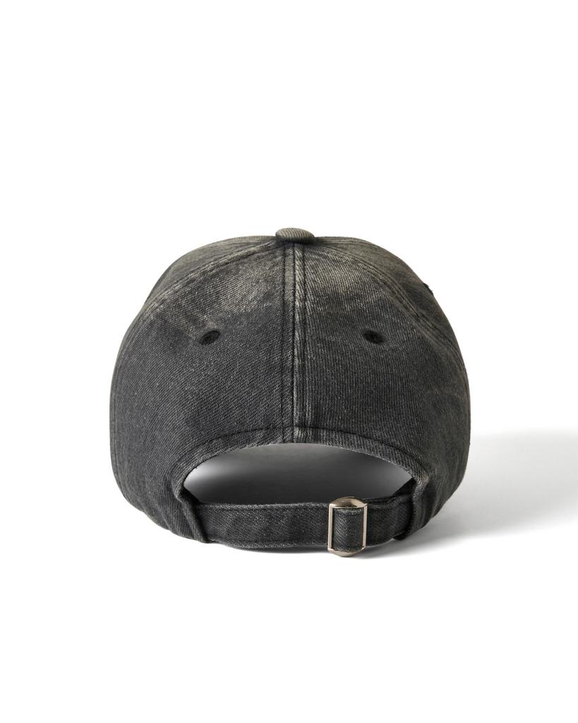 HUMAN N CAT Found Distressed Washed Denim Ball Cap [Black]