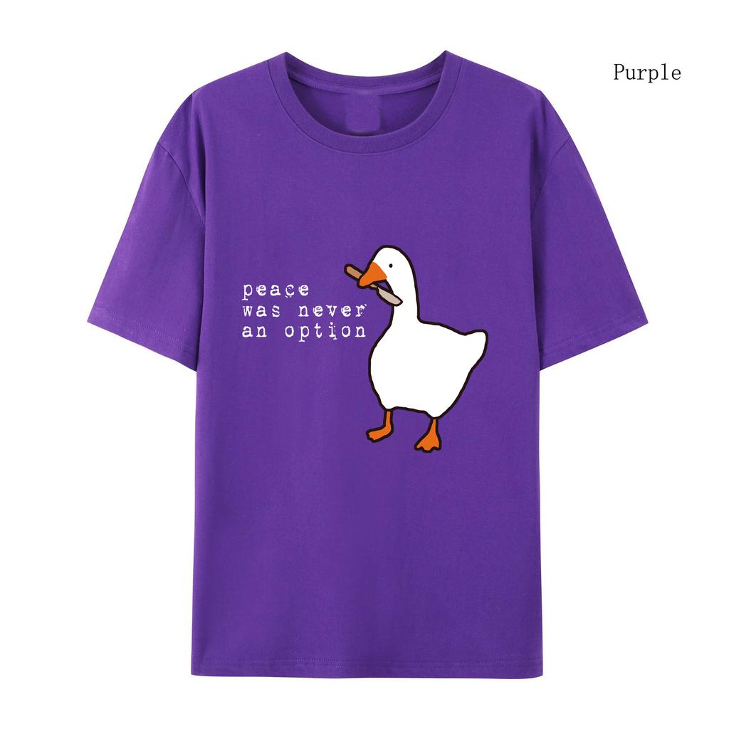 Peace Was Never An Option T-Shirt mit Aufdruck, lustiges T-Shirt, T-Shirt-Neuheit, übergroße Oberteile, Harajuku-T-Shirt mit Hut und Seil