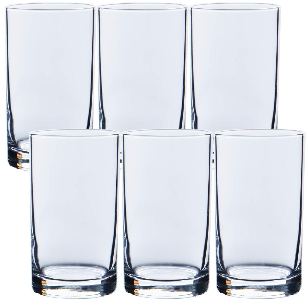 Toyo Sasaki Glass Tumbler Glass New Doria Tumbler 180ml Set of 6 Made In Japan Dishwasher Safe Glass Cup Glassware Commercial Glass 07106HS