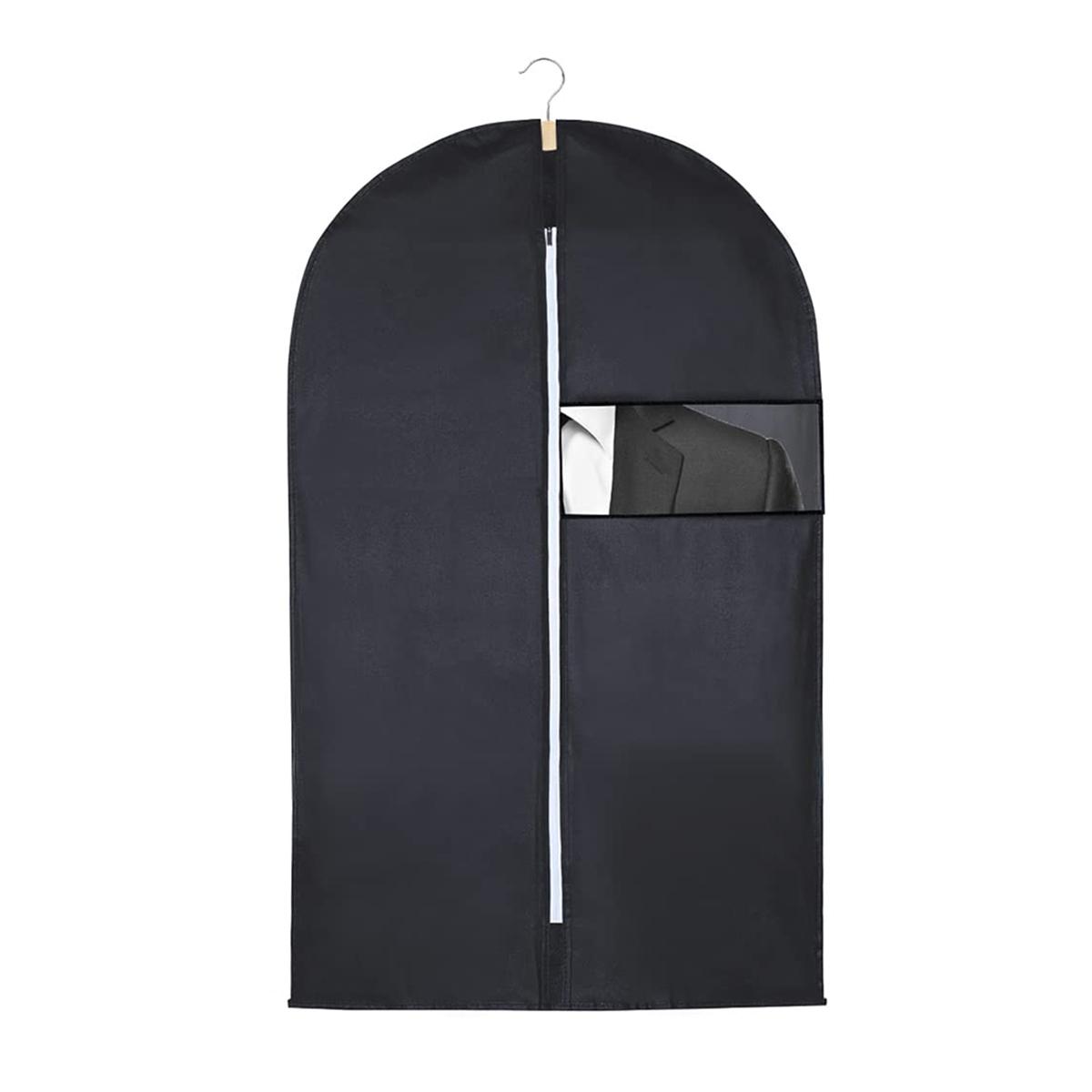 

Пылезащитные чехлы для одежды Чехол от пыли для одежды Пальто Костюм Платье Протектор Подвесные сумки для одежды Органайзер для шкафа на молнии 60*100cm светло-серый