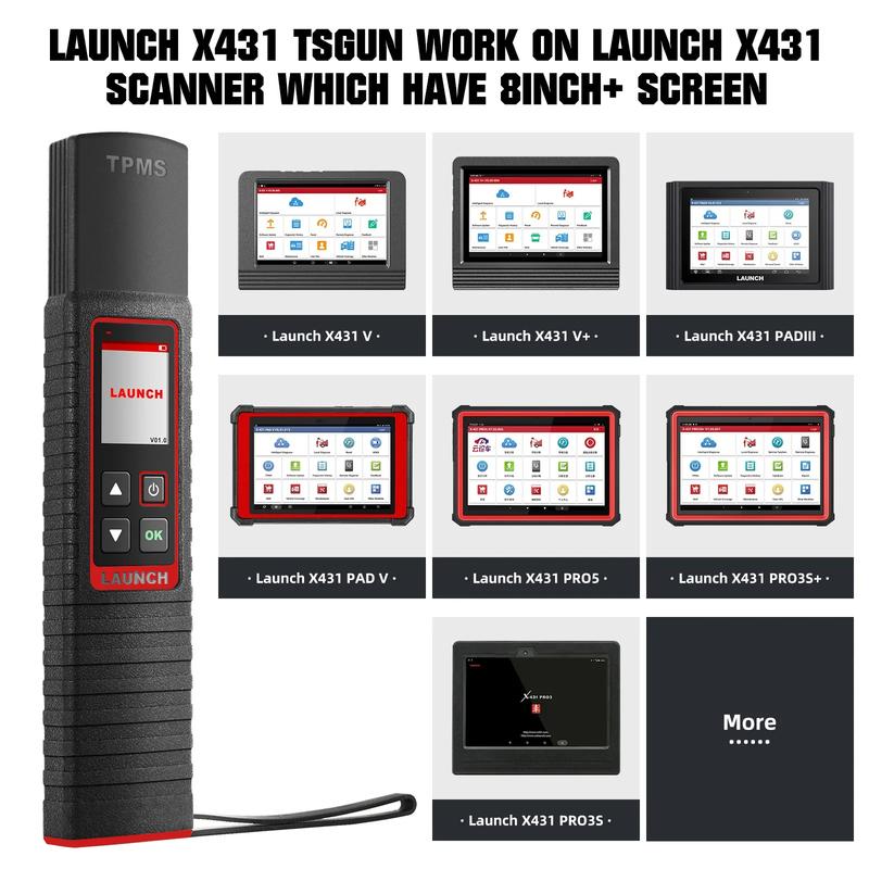 Launch X431 TSGUN TPMS 315/433 MHZ 2in1 RF-Sensor X-431 TSGUN Car Tire Pressure Sensor Detector Programming Diagnostic Tool