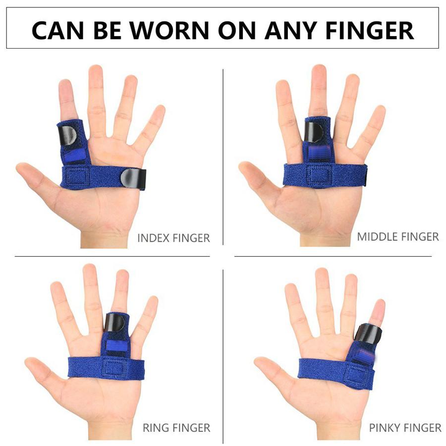 Medical Trigger Finger Splint Hook Loop Tape Finger Orthosis Brace Support Pain Relief Finger Protector Brace Support Belt