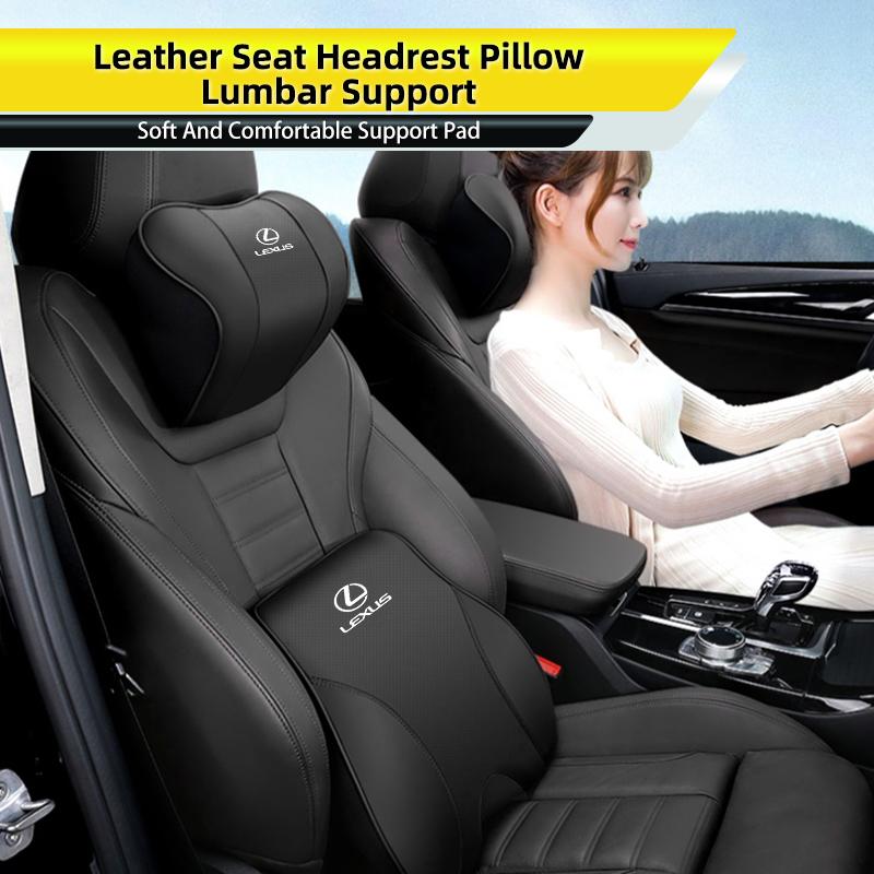 Car Seat Headrest Lumbar Support Pillow Waist Pad Backrest Interior For Lexus IS250 IS200 ES350 GS400 GS430 GX460 HS250h IS300