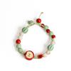 Handmade Ceramic Apple Bracelet Colorful Cute Boho Style Gift for Women