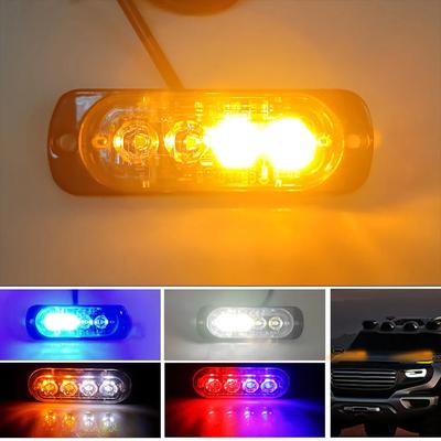4 LED Luce di Emergenza Lampeggiante per Auto Luci di Posizione Laterali a LED Luci Posteriori Universali per Auto Rimorchio Camion Lorry 12V-36V
