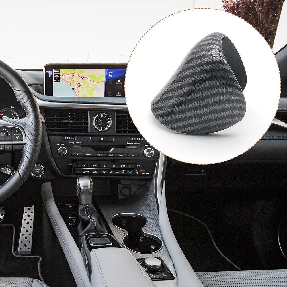 Interior Gear Shift Knob Cover Trim For Lexus ES GS IS RX NX ABS Carbon Fiber