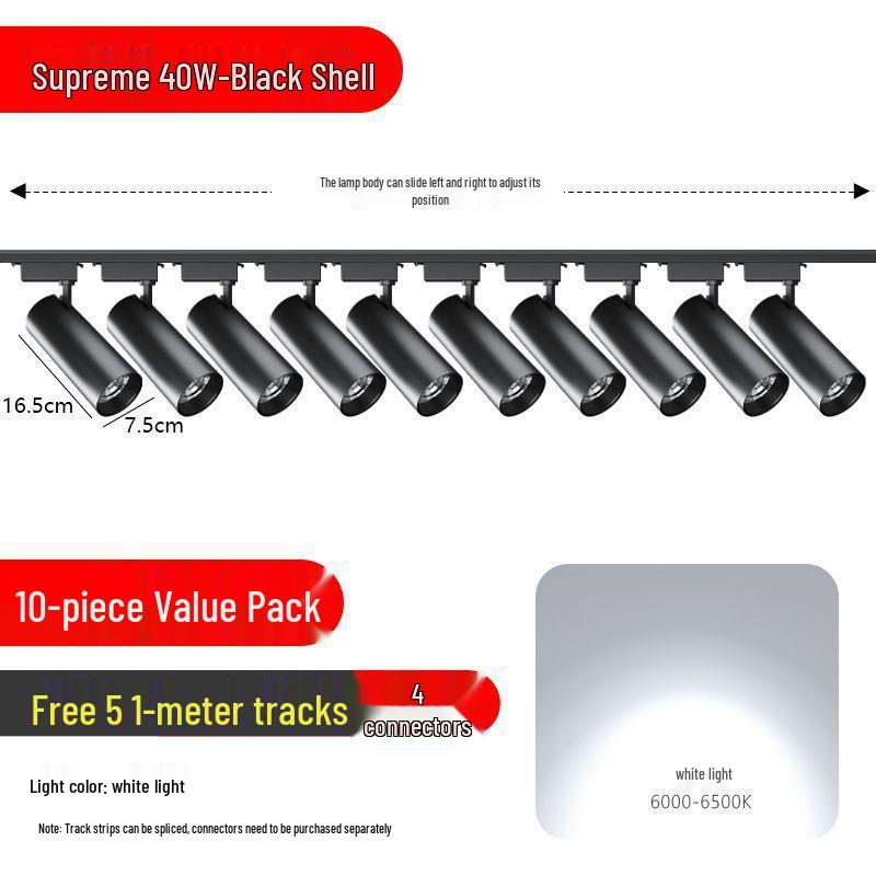Super Bright LED Ceiling & Wall Track Light for Clothing Store Displays