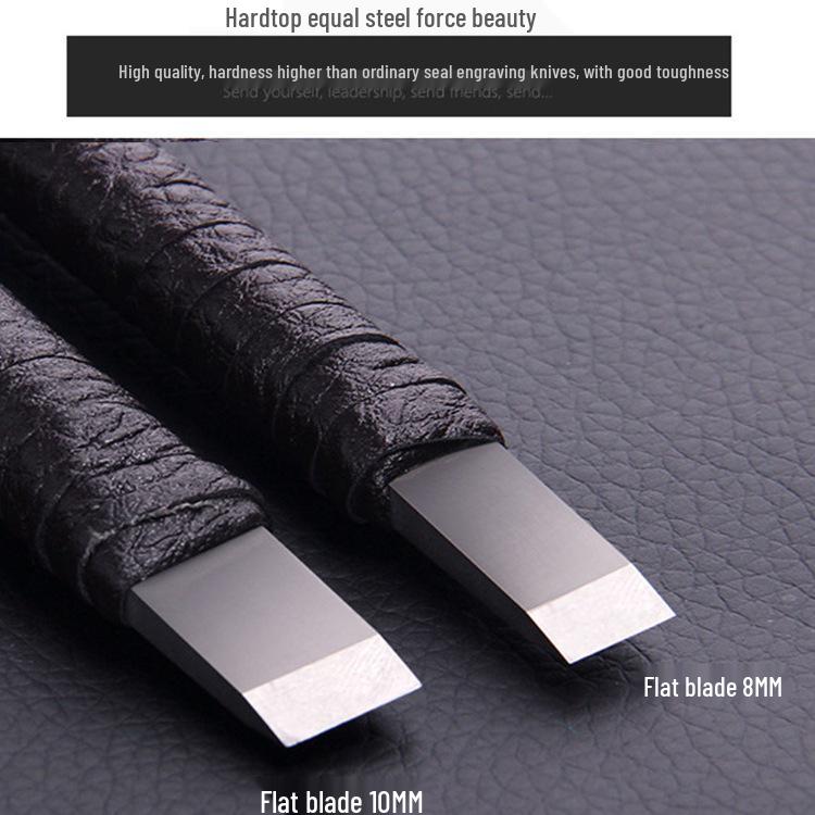 Handmade Wood & Stone Carving Tool Set for Beginners - Tungsten Steel Engraving Knives