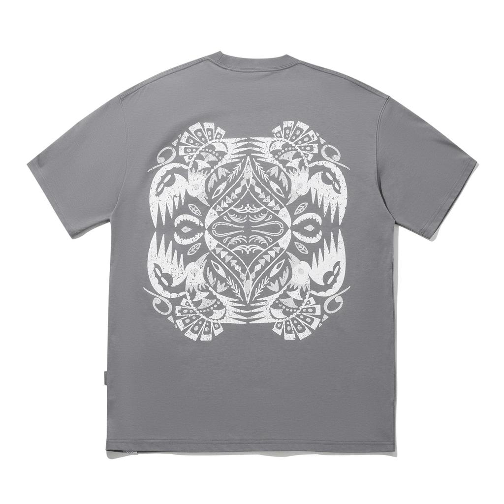 Li Ning All Things Have Spirit Series Loose Fit Pullover Printed Short Sleeve T-Shirt Unisex Tops AHSW919-2