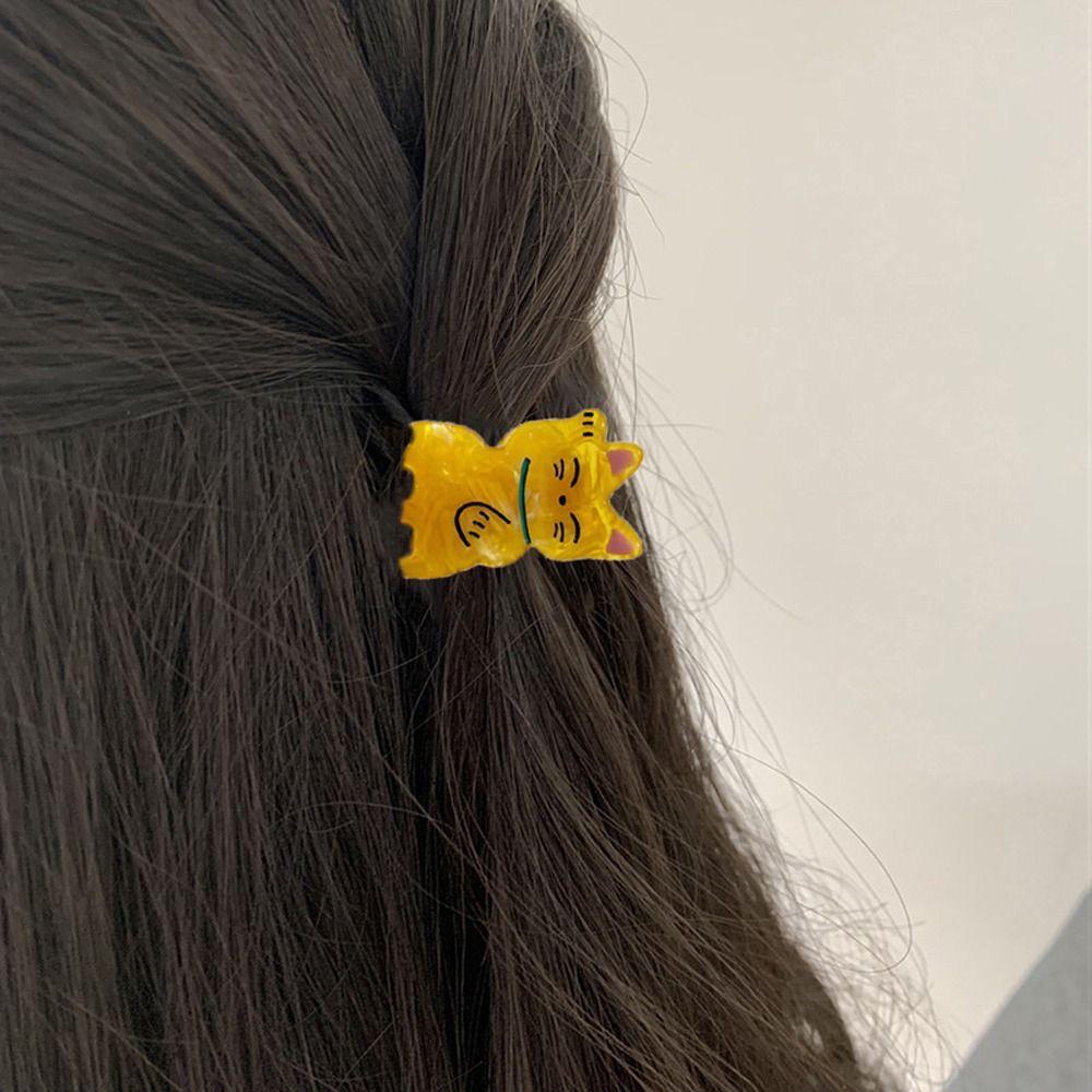 Lucky Cat New Hair Catch Korean Shark Clip Animal Hair Claws Women Hairgrips Acetate Hair Clips
