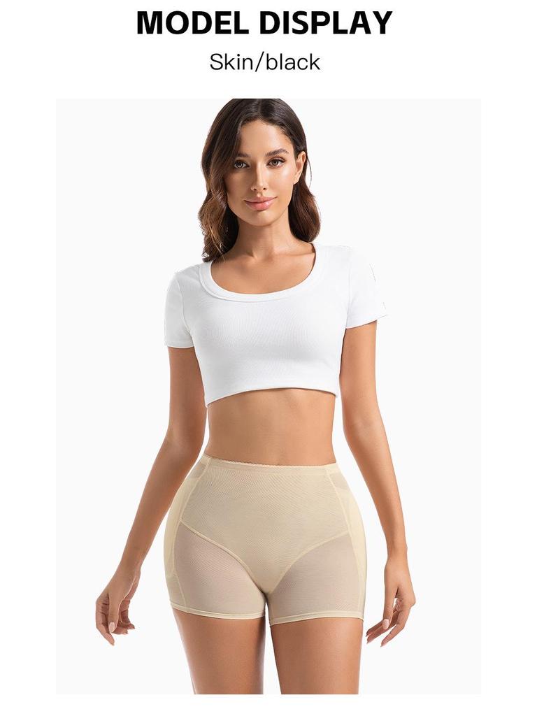 Women's Hip-Enhancing Butt-Lifting Tummy-Control Pants with Sponge Pads - Breathable Mesh Plus Size Shapewear