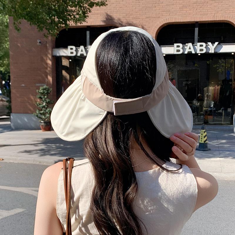 Empty Top Fisherman Hat Children Versatile Large Brim Sun Protection Sun Hat Summer Outdoor Riding Beach Basin Hat