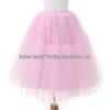 Women's 5-Layer Mesh Midi Fluffy Skirt - Summer Gauze Half Skirt