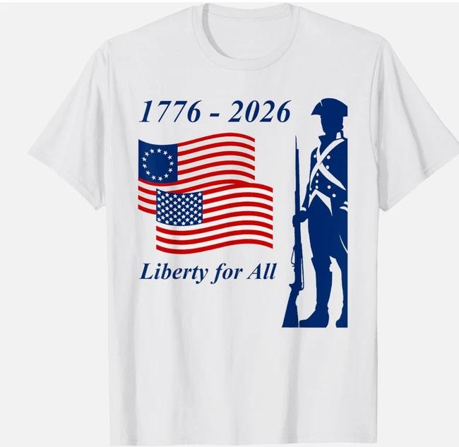 250 Years America Anniversary July 4th Vintage Unisex Usa Tshirt S