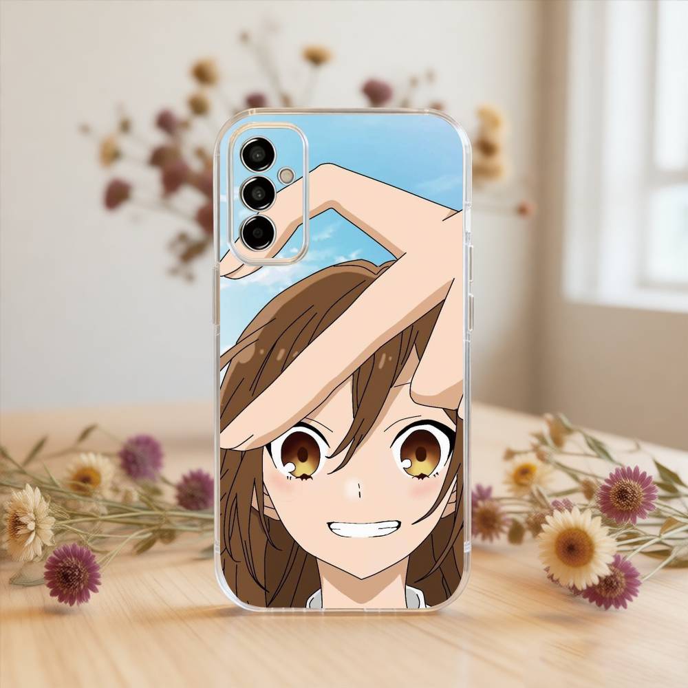 

Horimiya Phone Case For SamsungA10,12,20,21S,30,31,40,50,51,52,70,71 Transparent Cover Samsung a52 a52S