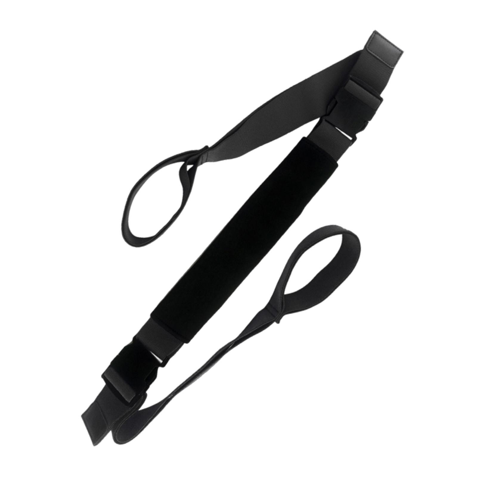 

Premium Adjustable Yoga Stretch Band Elastic Stretcher Belt for Pilates Ballet Dance Home Gym Fitness чёрный
