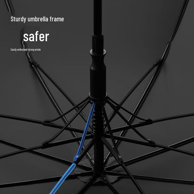Maydu Men's Large Windproof Long-Handle Business Umbrella