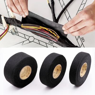 3 Stück 15 m Isolierband, hitzebeständiges selbstklebendes Gewebeband für Automobilkabel, Kabelbaum, elektrische Wärmebänder