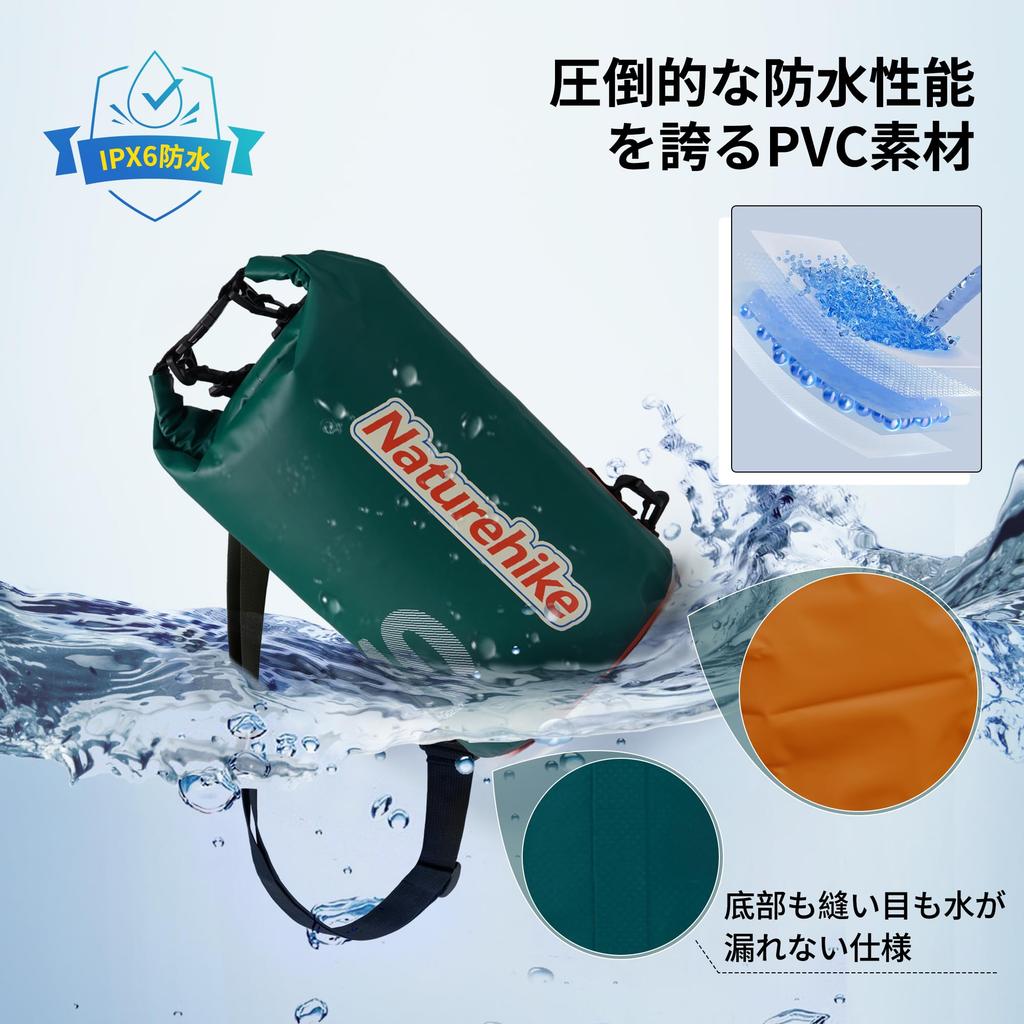 Naturehike Official Shop Waterproof Fully Ultra Waterproof Dry Disaster Prevention Waterproof Ocean Bag, Waterproof, Backpack, Lightweight, 25L,