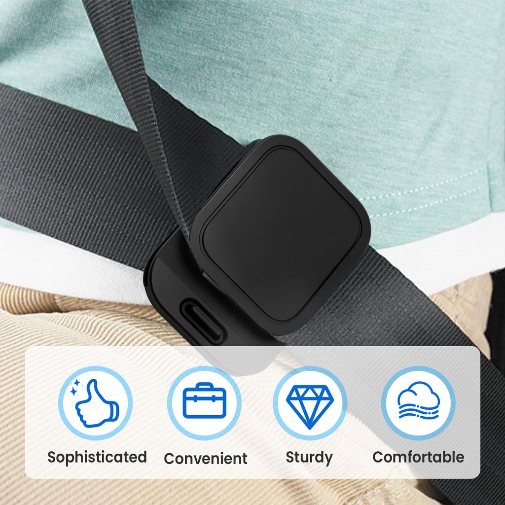 2Pcs Car Seatbelt Adjuster Plastic Waterproof Car Seatbelt Regulator Easy To Install Seatbelt Adjusting Device Car Safe Fixing