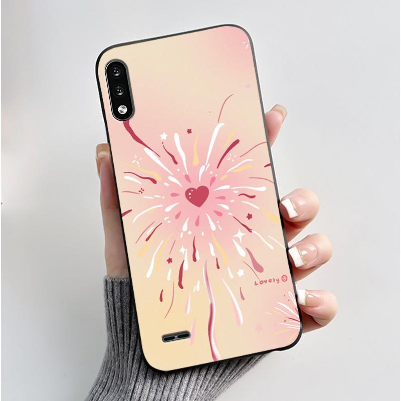Casing For LG K22 Soft Case LMK200Z LMK200E LMK200B LM-K200 Aesthetic Cute Cat Cartoon Phone Back Cover Shockproof Black Bumper