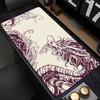 New Keyboard Pad Lock Edge Extended Mousepad Office PC Black And White Manga Desktop Protection Mat Dragon Design Mouse Pad Rug