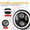 2PCS 5.75 inch LED Headlight Projector for Triumph Rocket iii 3 & Speed Triple & Street Triple 5 3/4" Headlamp For Iron 883 Dyna