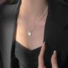 925 Sterling Silver French Retro Rose Necklace - Simple Luxury Clavicle Design for Women
