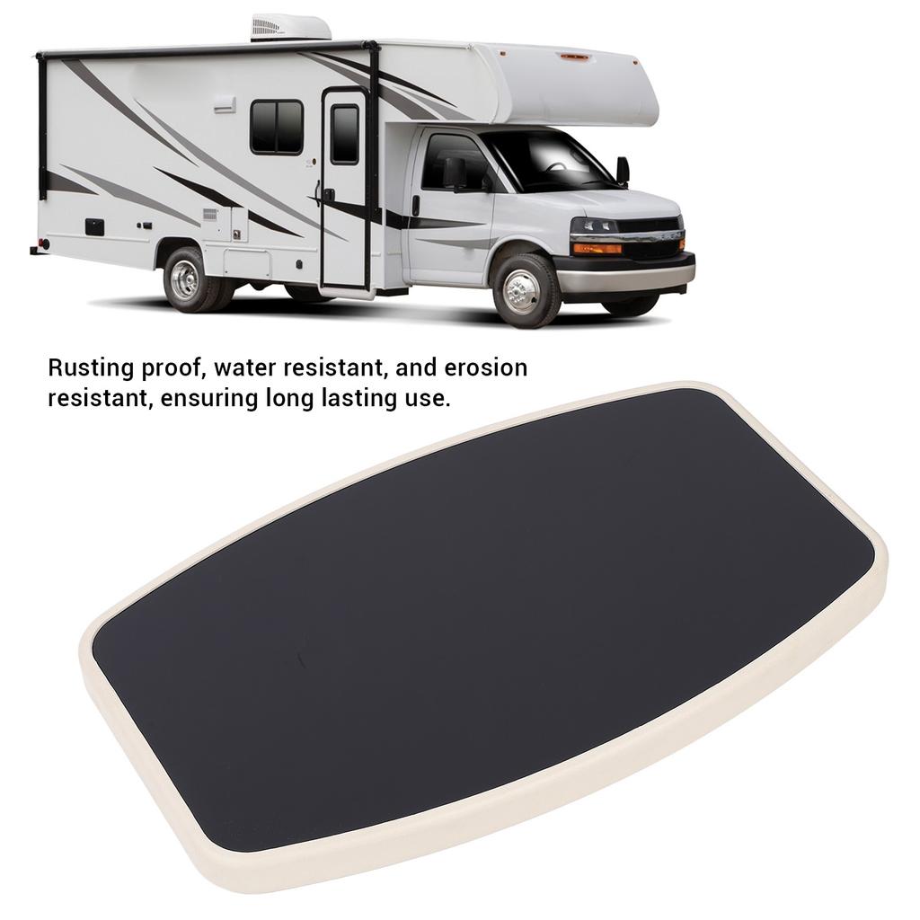 600 X 380mm Boat Table Top Square Acrylic Mirrored Black Finish Water Resistant Stylish Look Dinning Table Top for RV Campervan