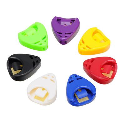 Heart Shape Portable Acoustic Electric Guitar Picks Plectrum Protect Case Cover