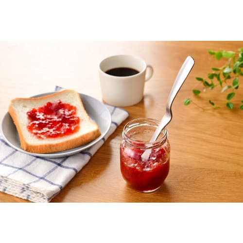 Oaks Laye Tisch-Sauber Marmeladenspatel Löffel, Silber, Hergestellt in Japan, LS1565