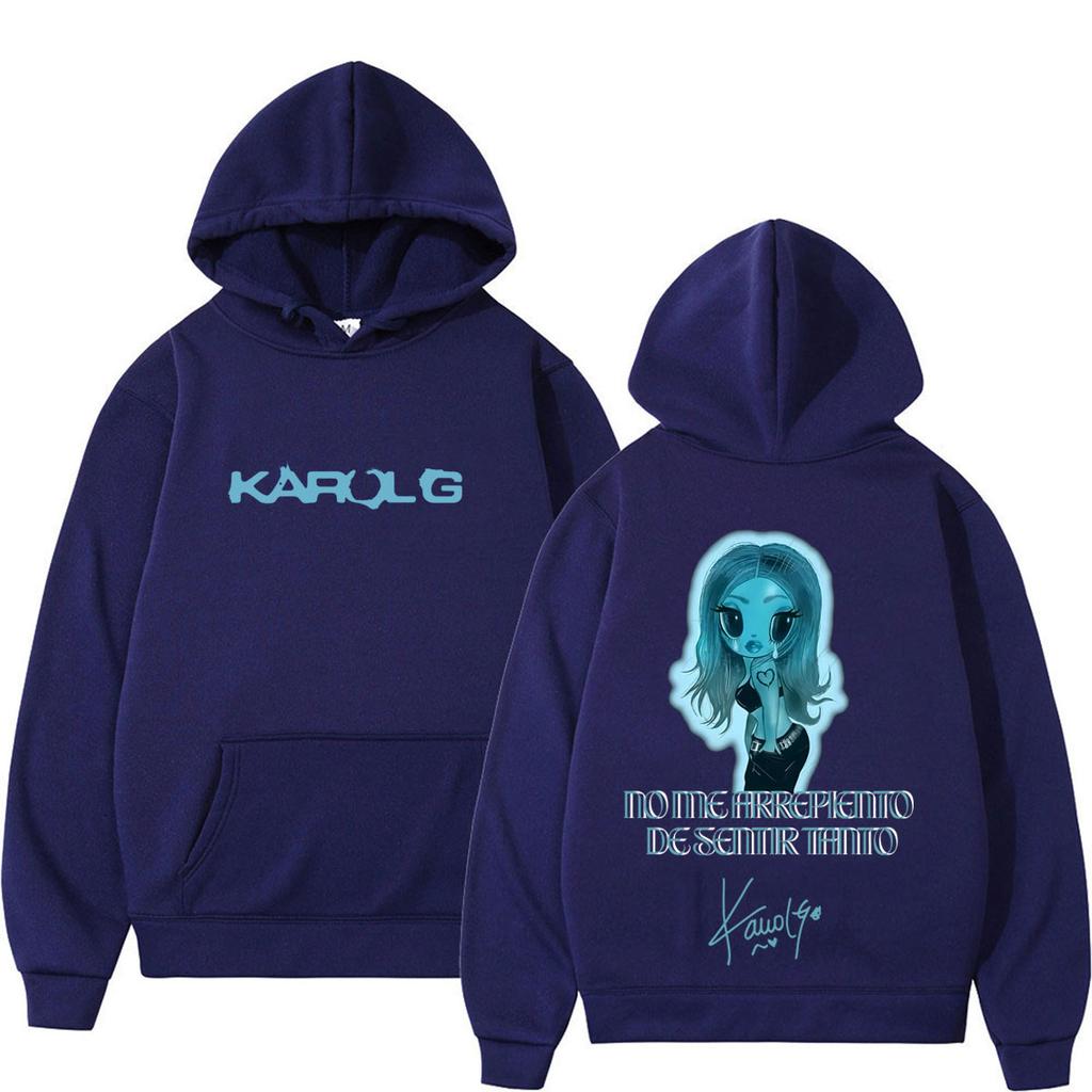 Karol G Album No Me Arrepiento De Sentir Tanto 2026 Hoodie Unisex Fashion Pullover Loose Casual Comfort Winter Sweatshirts