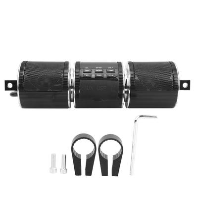 Motorrad Stereo Lautsprecher Bluetooth MP3 Audio Lenker Player Wasserdicht Hohe KlangqualitätSchwarz