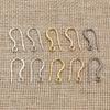 20pcs 17x8mm Brass Matel DIY Earring Hooks Findings Earrings Clasps Earwire Jewelry Making Accessories Supplies