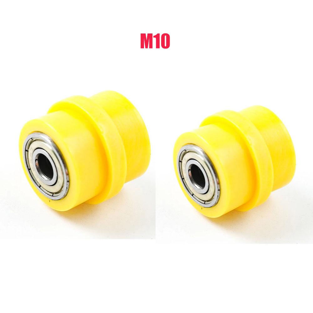 2pcs 8mm 10mm Motorcycle Chain Tensioner Motocross Wheel Guide Drive Roller Pulley ATV Moto Accessories Enduro Dirt Pitbike