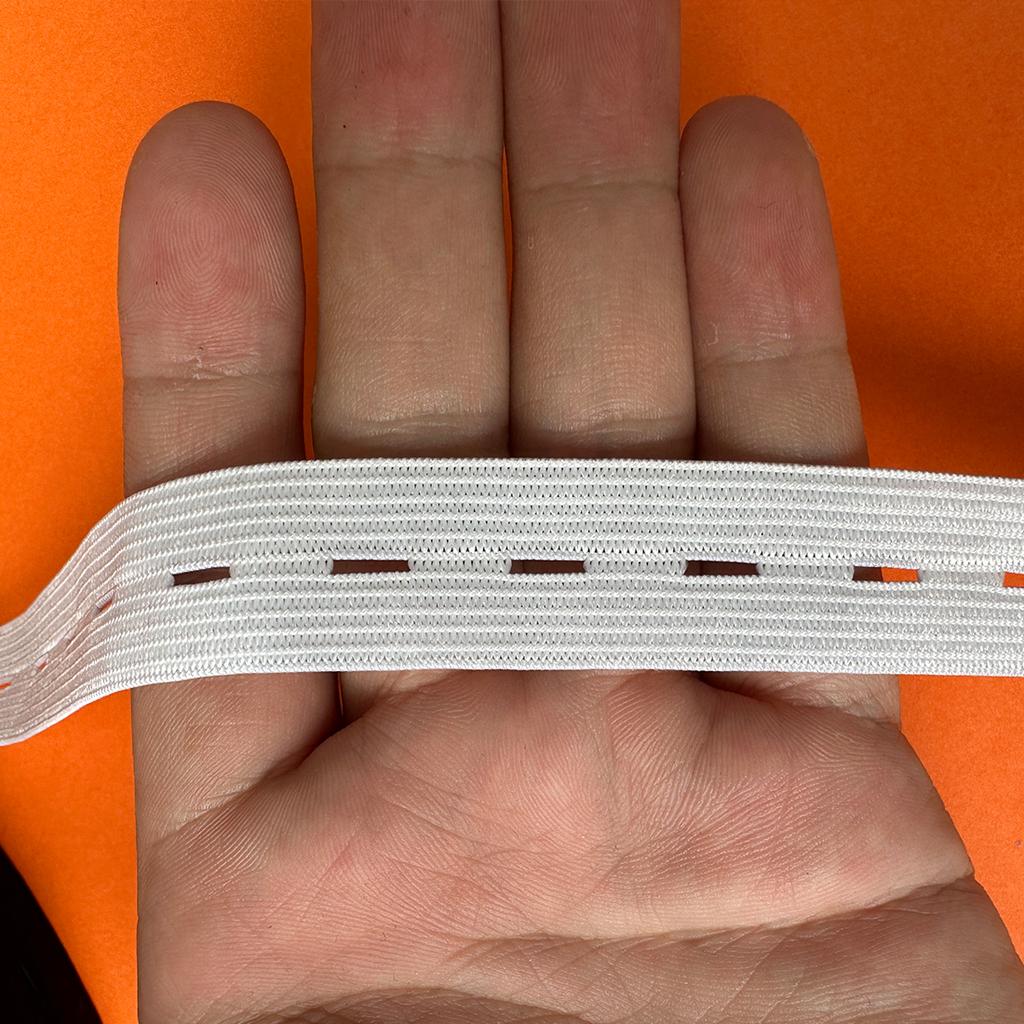 40m Black White Loose Tight Adjustment Band Elastic Elastic Band Maternity Pants Children's Clothing Elastic Band Buckle Hole 1.5cm 2cm 2.5cm 3cm