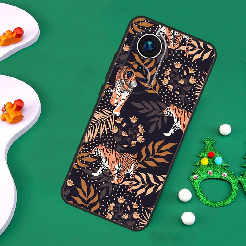 

Tigers Leopards tropical leaves Case For Honor 200 Pro X9c X9b X9a X8a X8b X7a X6a X8 X9 50 70 90 Magic 5 6 7 Lite Cover Honor X6a