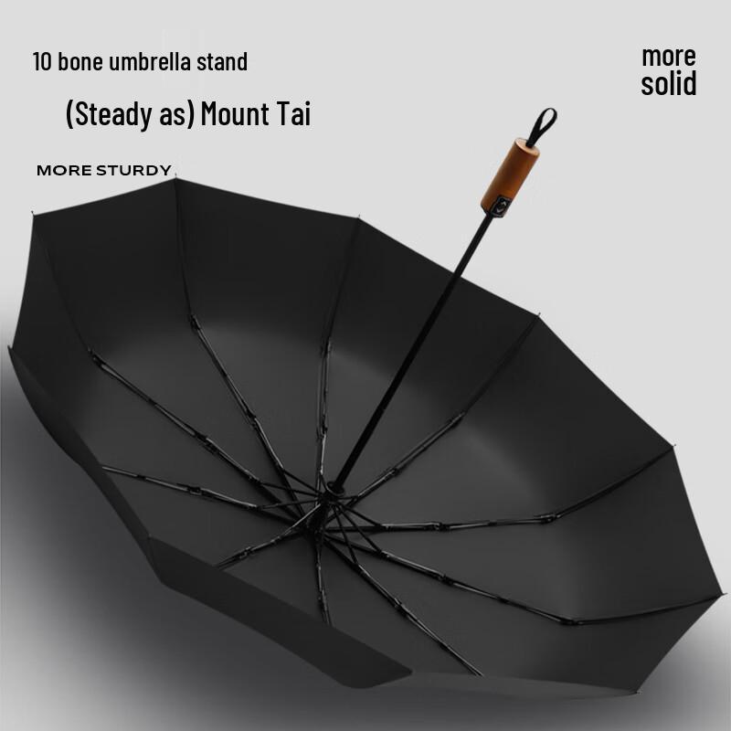 Automatic Solid Wood Handle Umbrella