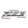 2X -2024 Chrome Black For Silverado Z71 Emblem Fender Side