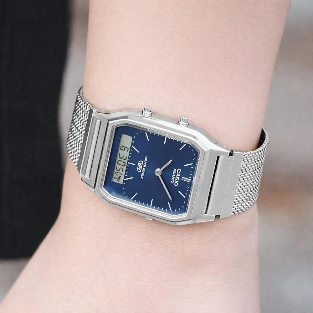 Cio Vintage Square Retro Metal Watch AQ-230EM-2A Unisex Couple Student G-Cosmo