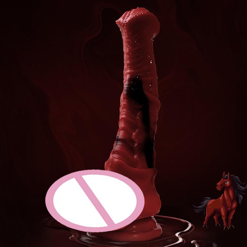 Animal Horse Simulation Penis Female Manual Silicone Penis Large Animal Penis Adult Sex Toy