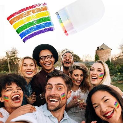 Pride Make Up Stick Rainbow LGBT Flag Gay Festival UK Paint Body Face X9A7