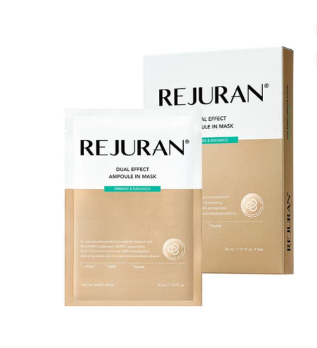 REJURAN Dual Effect Ampoule In Mask Firming & Radiance – Intensive PDRN Firming Sheet Mask 5 Sheets