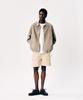 ESPIONAGE Grid Seersucker Outer Shirt Beige